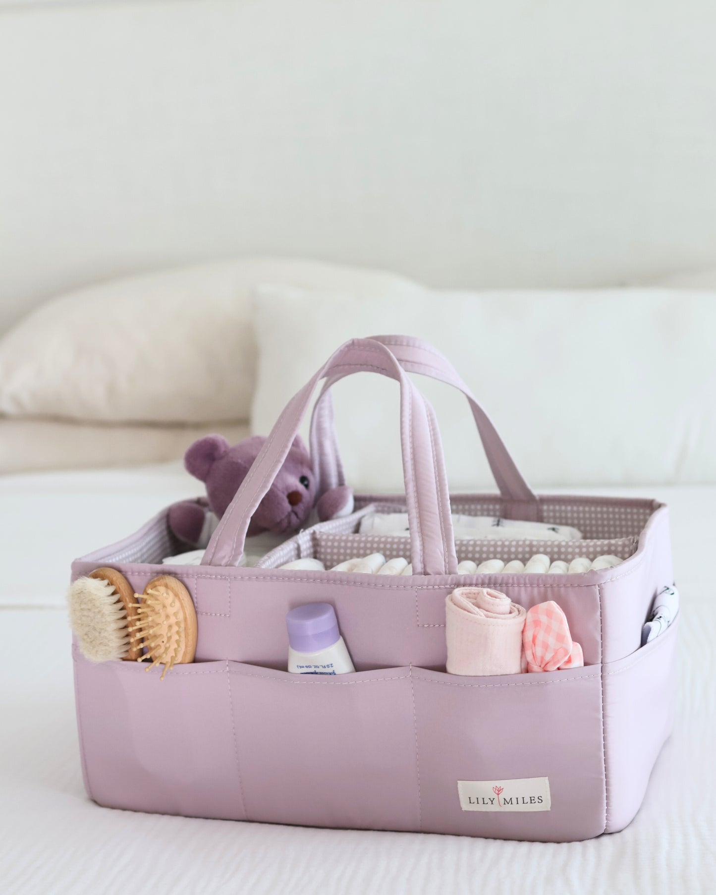 Baby Diaper Caddy Organizer - Rosy Lilac
