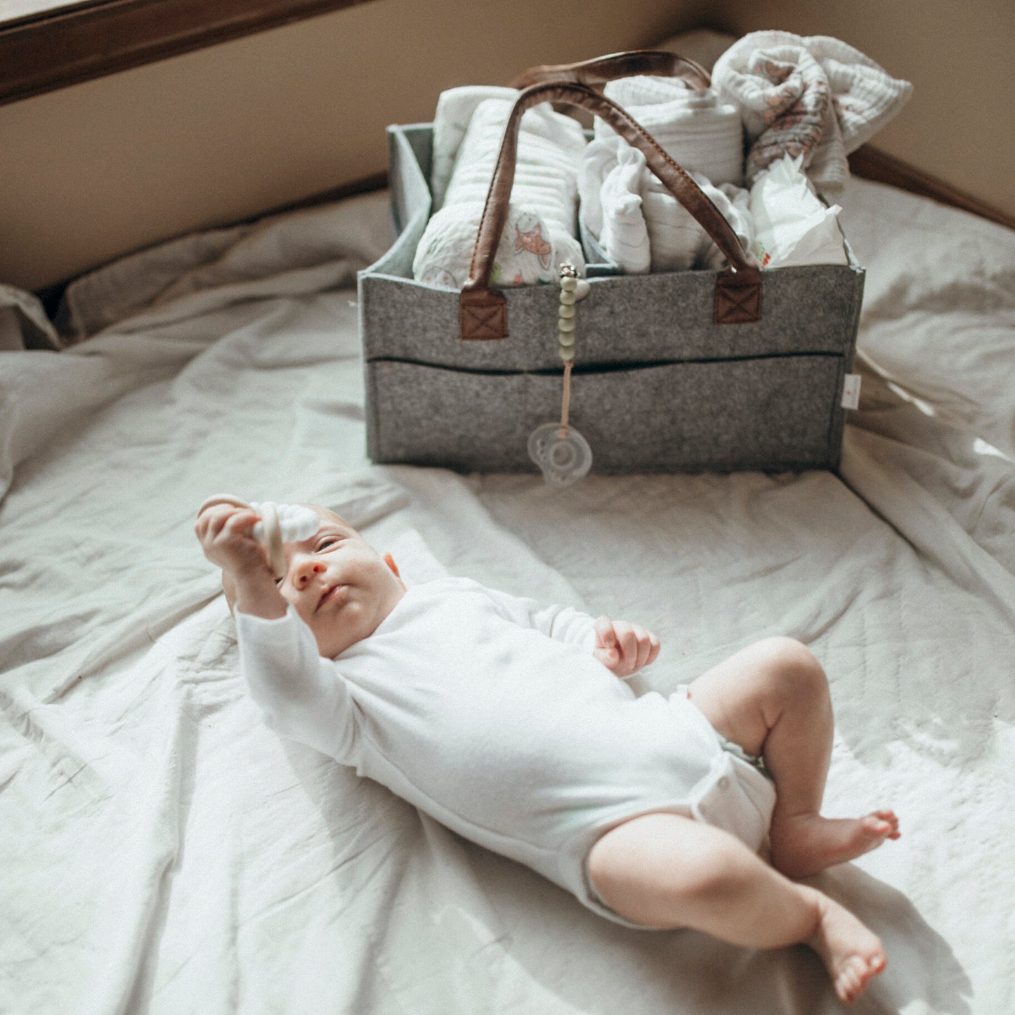 Felt Baby Diaper Caddy