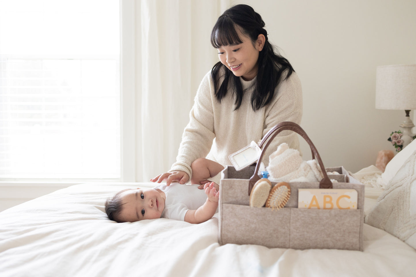 Felt Diaper Caddy Organizer