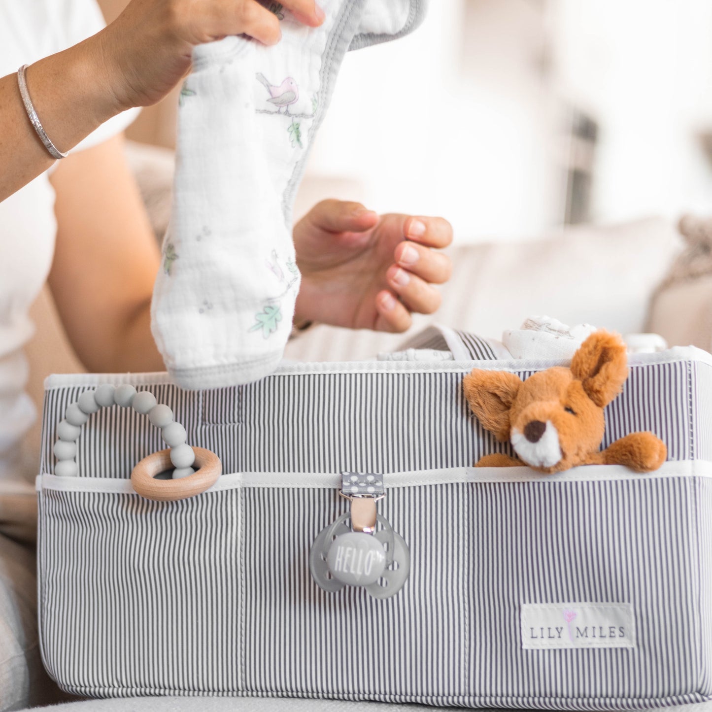 Mint Baby Diaper Caddy