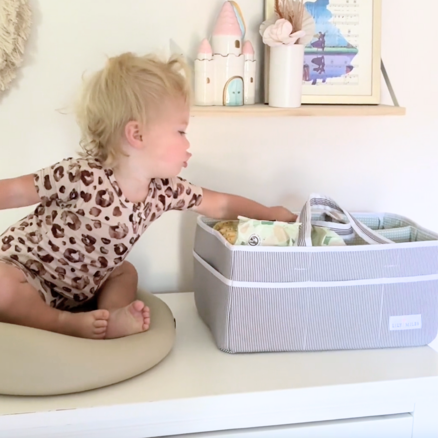 Mint Baby Diaper Caddy