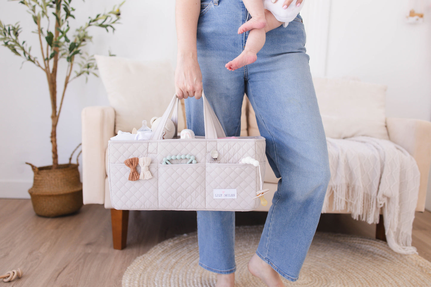 Quilted Diaper Caddy Organizers - Large - Preorder Only