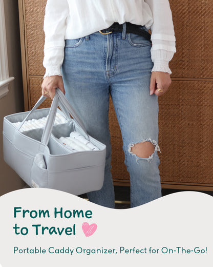 Baby Diaper Caddy Organizer - Rosy Lilac