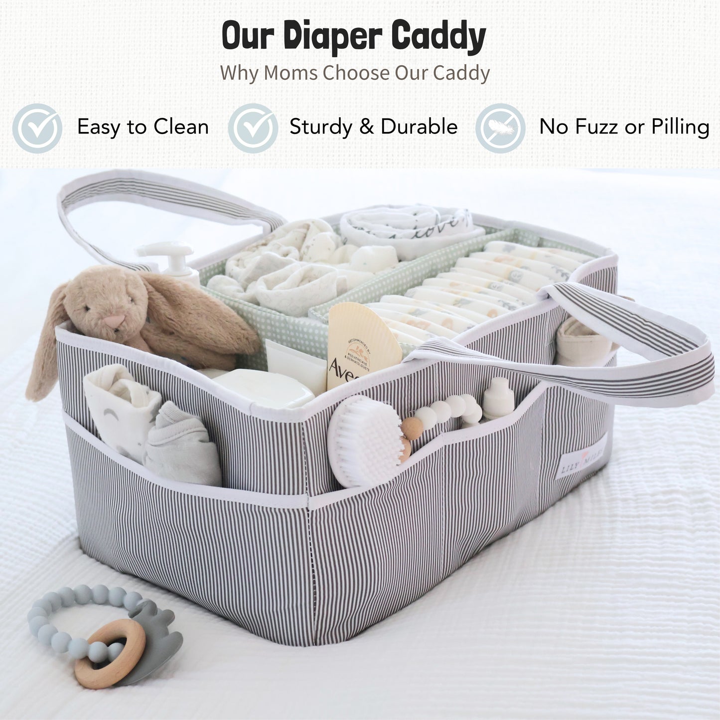 Mint Baby Diaper Caddy