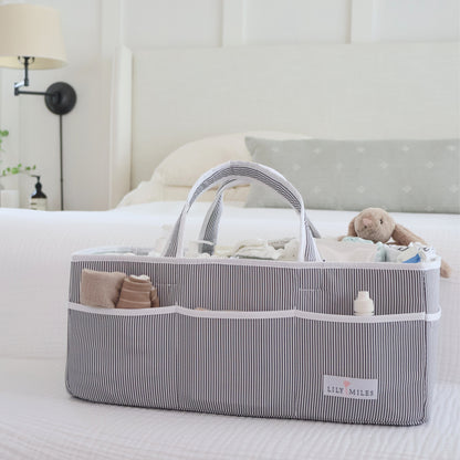 Extra Large Diaper Caddy - Gray/Gray