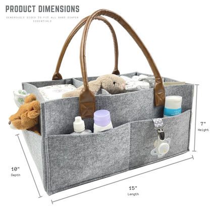 Felt Baby Diaper Caddy