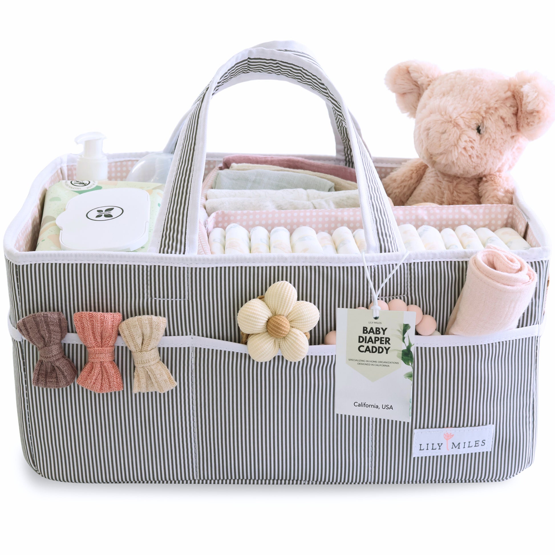 MCUILEE Vilten tas, grijs, babyluier caddy tas, kinderkamer, opbergplaats, stuk, opvouwbaar, vilten handvat, opbergmand, organizer, opbergplaats kinderkamer, mand, verwisselbare vakken voor thuis MCUILEE Vilten tas, grijs, babyluier caddy tas, kinderkamer, opbergplaats, stuk, opvouwbaar, vilten handvat, opbergmand, organizer, opbergplaats kinderkamer, mand, verwisselbare vakken voor thuis
