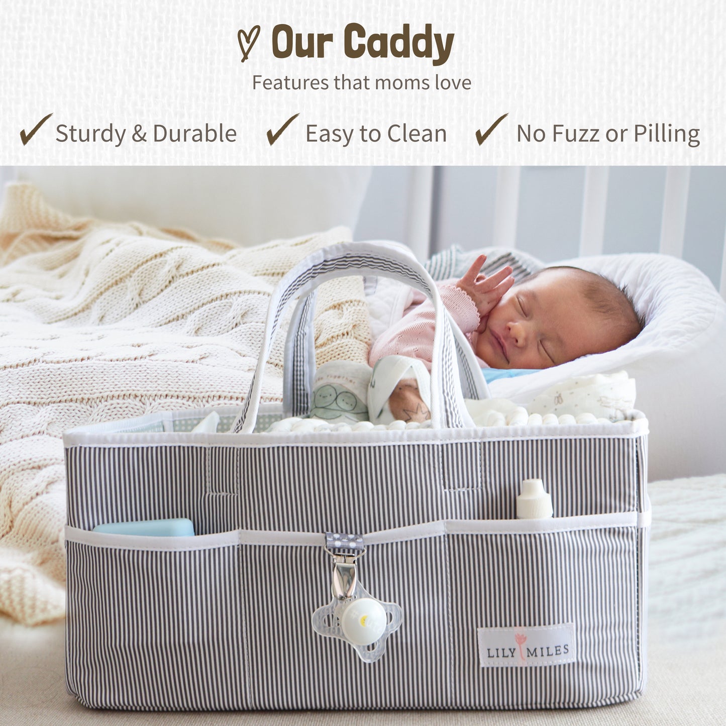 Mint Baby Diaper Caddy