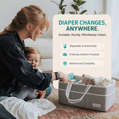 Mint Baby Diaper Caddy
