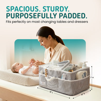 Mint Baby Diaper Caddy