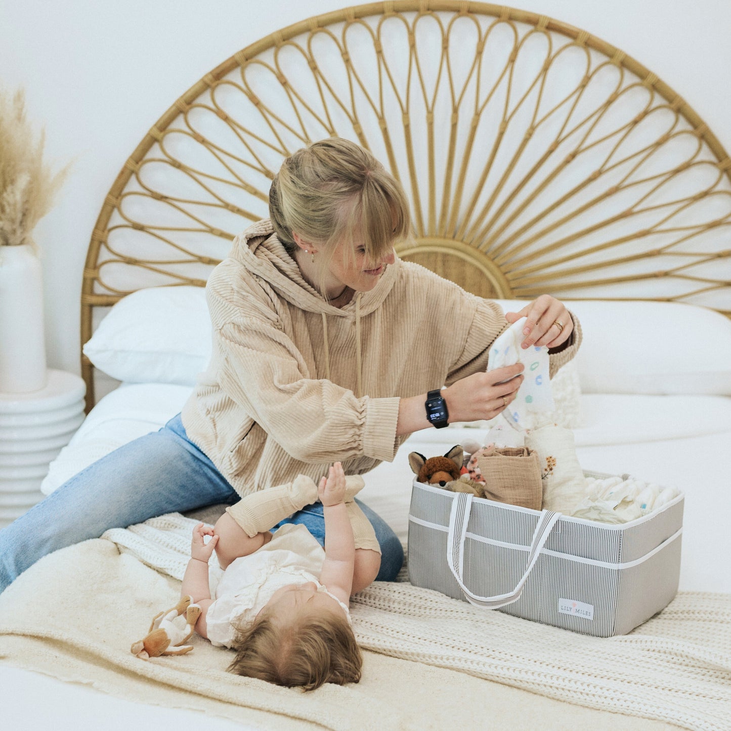 Mint Baby Diaper Caddy