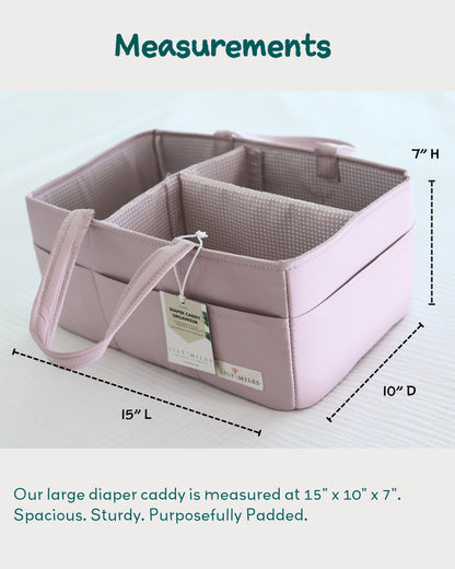 Baby Diaper Caddy Organizer - Rosy Lilac