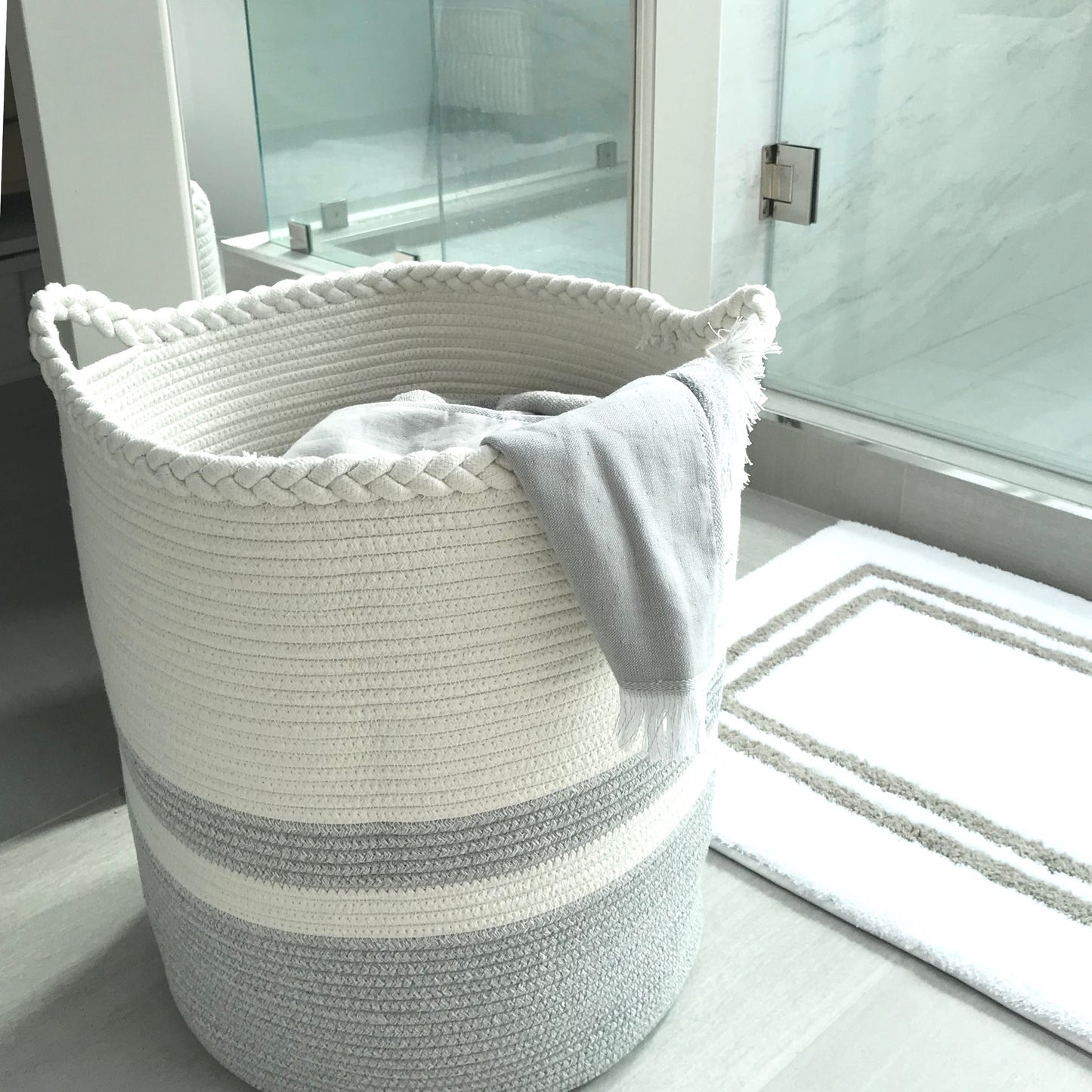 Woven Laundry Basket - Tall