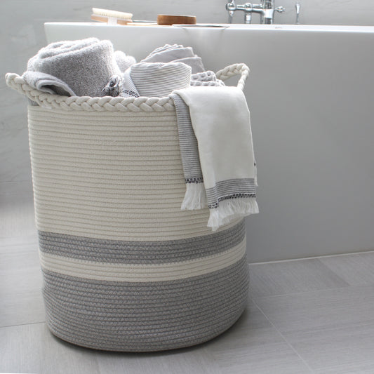 Woven Laundry Basket - Tall