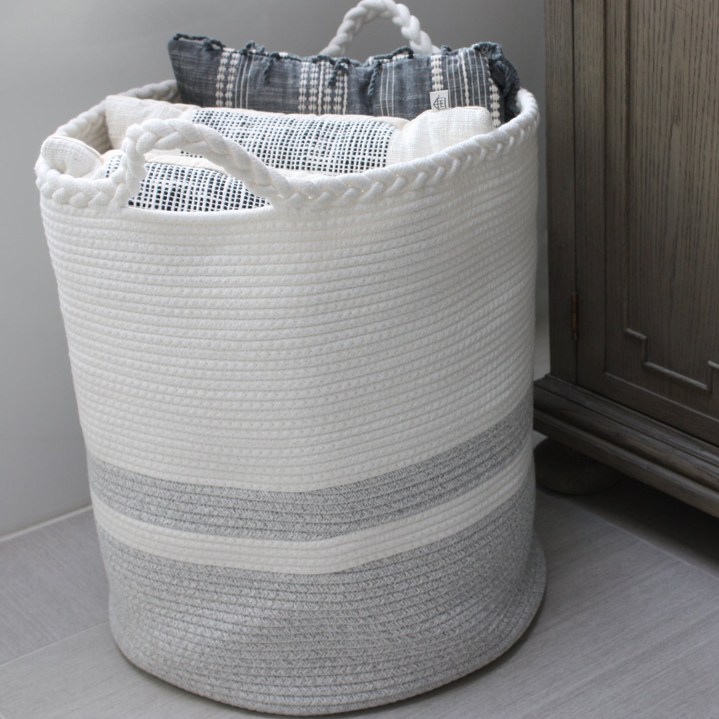 Woven Laundry Basket - Tall