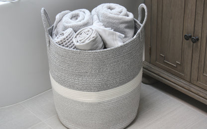 Tall Woven Storage Basket - 16"x18"