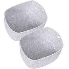 Load image into Gallery viewer, Woven Storage Basket Bins Set of 2
