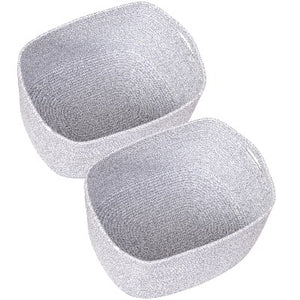 Woven Storage Basket Bins Set of 2