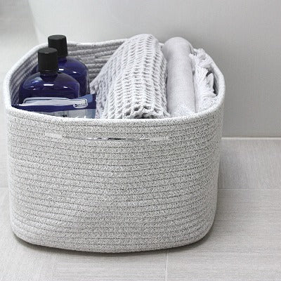 Woven Storage Basket Bins Set of 2