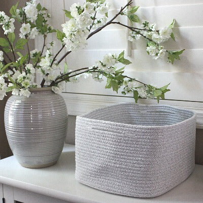 Woven Storage Basket Bins Set of 2